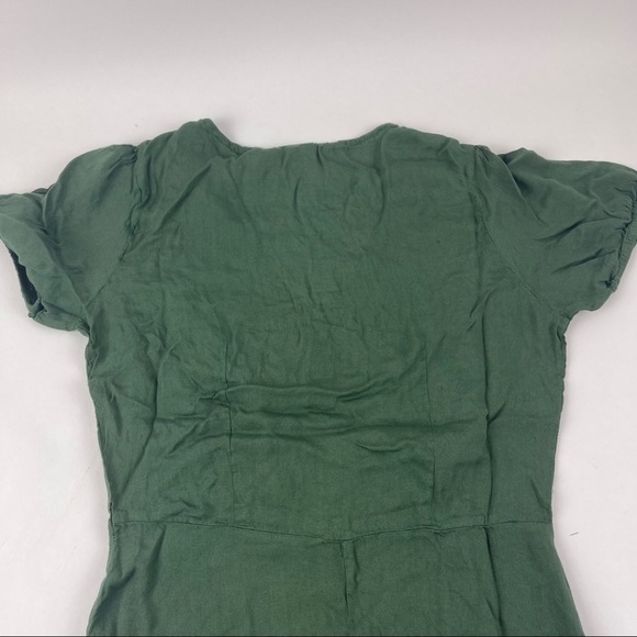 Womens Button Down Tunic Hunter Green Small - Picture 7 of 10